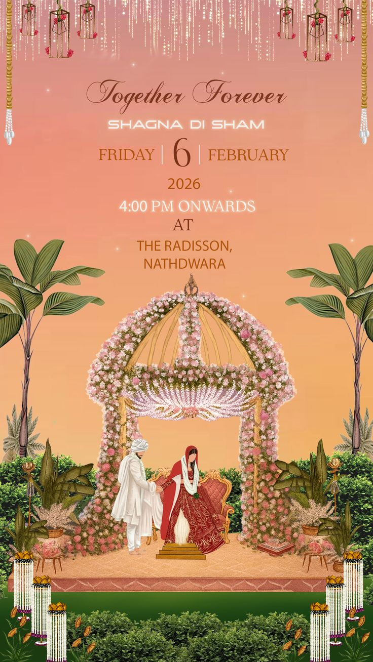 Shagna Di Sham free wedding invitation