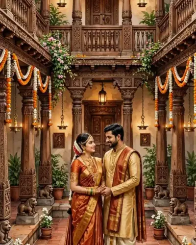 Chettinad Heritage invitation design