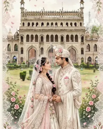 Lucknow Nawabi invitation design