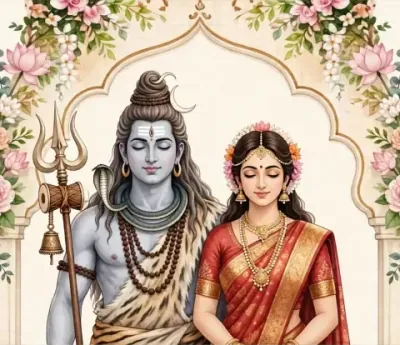 Shiv Parvati invitation design